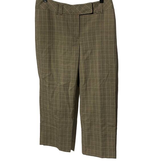 LOFT Ann Taylor Ann fit trousers windowpane NWT sz 6